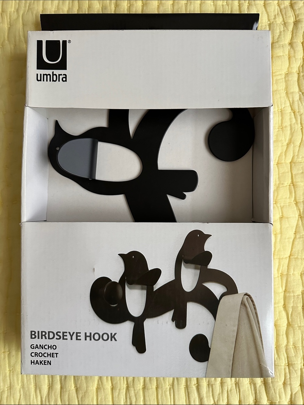 Umbra Black Birdseye Hook Wall Mount Coat Rack